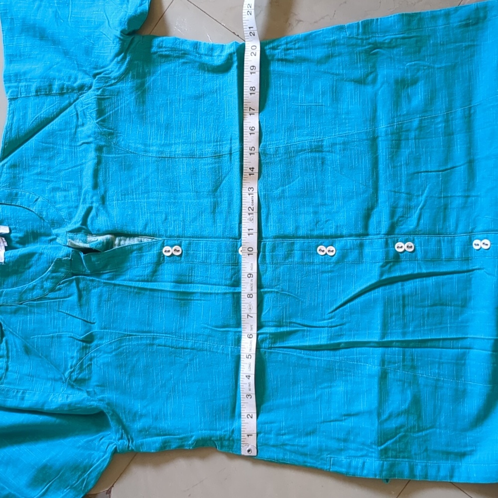 L Turquoise Kurta - Picture 10 of 12